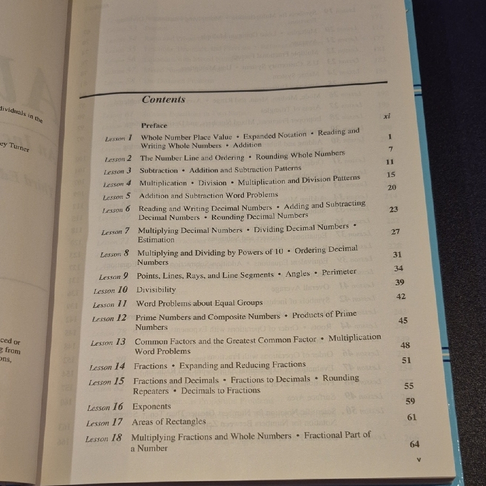 Algebra 1/2 Textbook - Blue - Picture 2 of 4